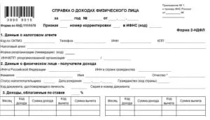 Справка 2- НДФЛ за 2021 год: порядок заполнения